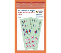 North & South Korean AF Insignia, 2 sets