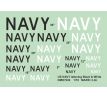 US Navy lettering – Black & White, 2 sets 1/72