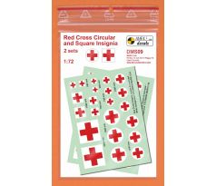 Red Cross Insignia, square & encircled – White background 1:72