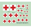 Red Cross Insignia, square & encircled – White background 1:144