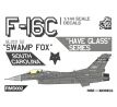 F-16C decals SWAMP FOX, South Carolina (HAVE GLASS SCHEME)