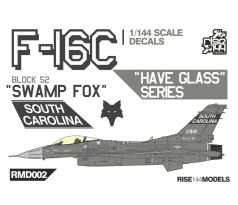 F-16C decals SWAMP FOX, South Carolina (HAVE GLASS SCHEME)