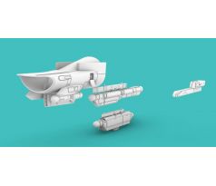 F-16 Intake LATE (SHARK) with AN/ALE-50 decoy, Sniper, Harm, ALQ-184, ALQ-131 pods, for Revell kit