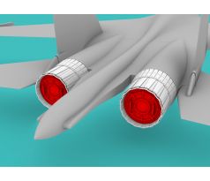 Su-27 Exhaust Open with Exhaust and Intake Covers (Trumpeter kit)