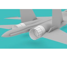 Su-27 Exhaust Open version (Trumpeter kit)