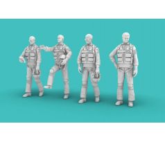 1/72 Vietnam War Era American Pilots standing (set of 4x)